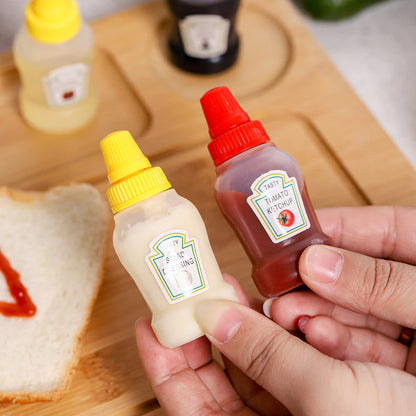 Mini 30ml Plastic Squeeze Bottles Condiment Dispenser