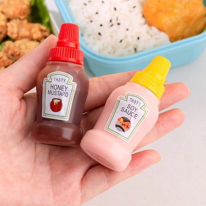 Mini 30ml Plastic Squeeze Bottles Condiment Dispenser